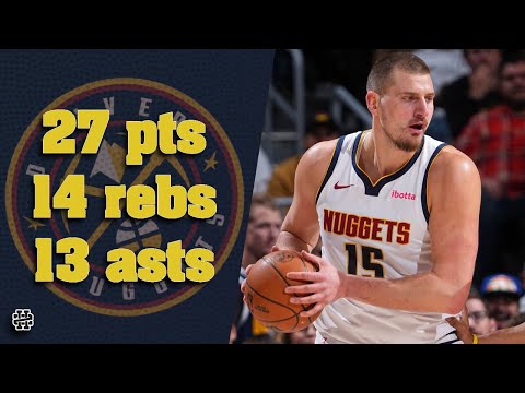 Nikola Jokic 27 pts 14 rebs 13 asts vs Cavs 24/25 season