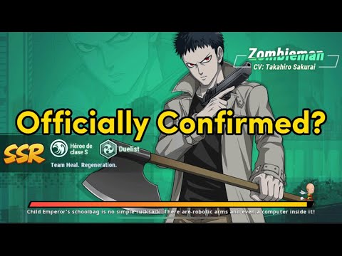 Zombieman Officially Confirmed | One Punch Man The Strongest