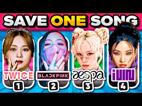 TWICE vs BLACKPINK vs AESPA vs (G)IDLE: SAVE 1 SONG | KPOP QUIZ GAME