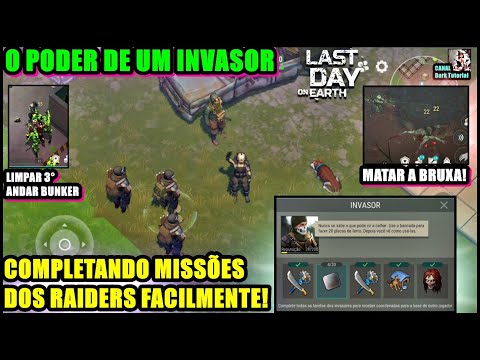 ●COMPLETANDO MISSÕES DOS INVASORES/RAIDERS FACILMENTE! O PODER DE UM INVASOR 👁 Last Day On Earth