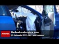Wideo: Osob�wka uderzy�a w busa pod Lubinem