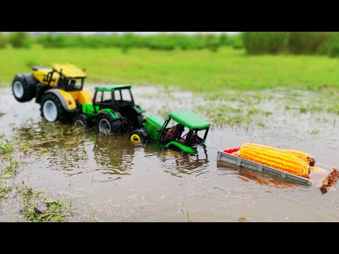 John Deere 6400 Tractor vs Deutz Fahr Tractor vs Challenger Tractor | Tektor toys | Toys Tractor