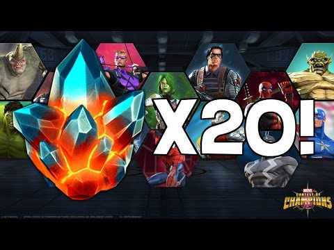 20 Premium Hero Crystal Opening! - Marvel Contest of Champions