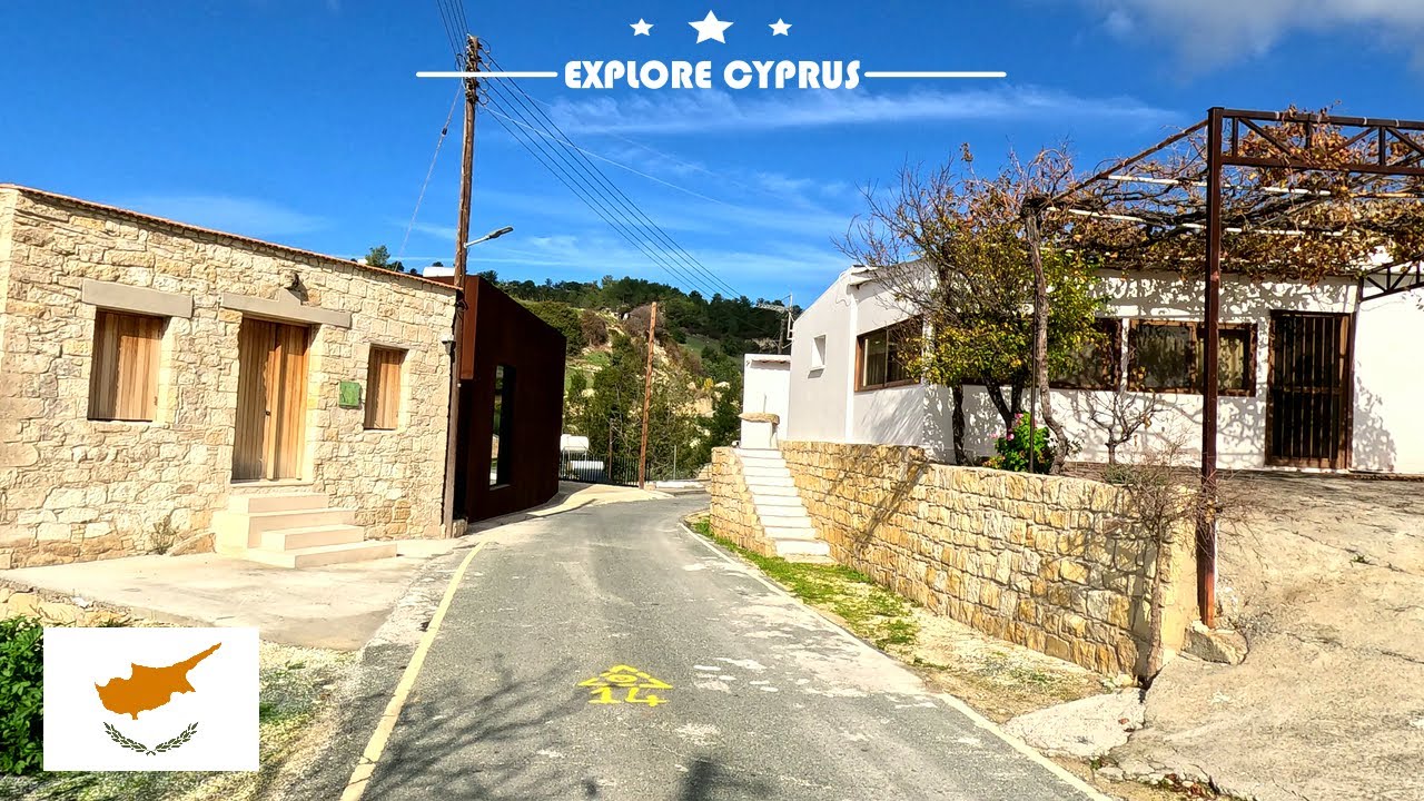 DRIVING from PANO ARCHIMANDRITA to DORA VILLAGE in CYPRUS *FRONT & SIDE VIEW* 4K  (60fps)