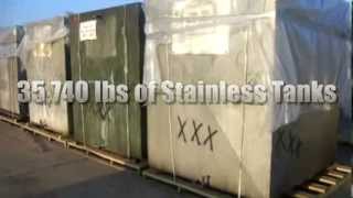 preview picture of video '35,740lbs of Stainless Tanks on GovLiquidation.com'