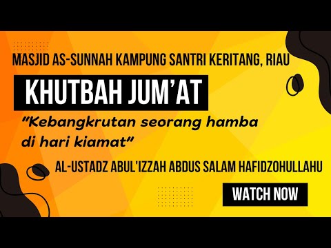 Amal Ludes Sia-Sia! Jangan Sampai Kita Jadi Orang Bangkrut di Hari Kiamat!