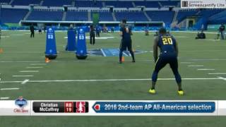 Christian McCaffery NFL Draft combine highlights!