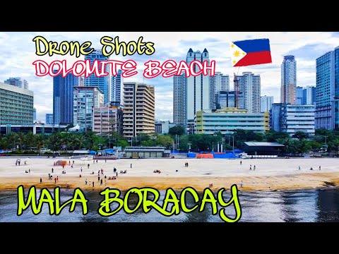 DRONE SHOTS MANILA BAY DOLOMITE BEACH.