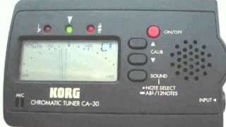 Video thumbnail for Korg Guitar Bass Tuner Ga-30 Manual by tarohan
