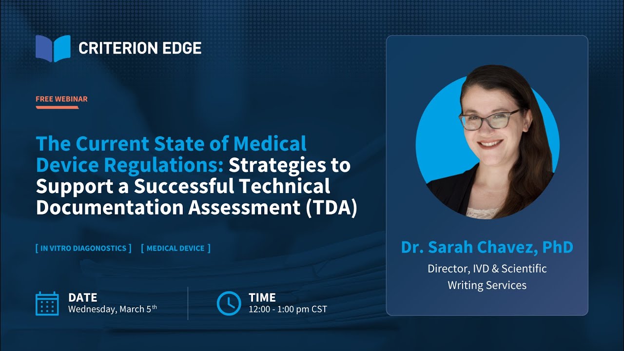 Medical Device: Strategies to Support a Successful Technical Documentation Assessment (TDA)
