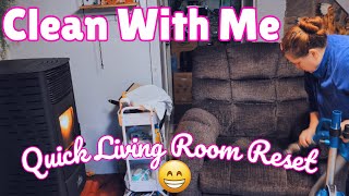 Clean With Me | Cozy Living Room Reset + What I Plan To Do With an Unused Flat Sheet!