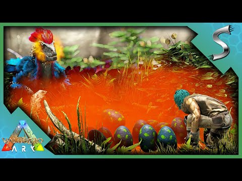 STEALING DEINONYCHUS EGGS AND EXPLORING THE WHITE CLIFF RUINS! - Ark: Valguero [DLC Gameplay E5]