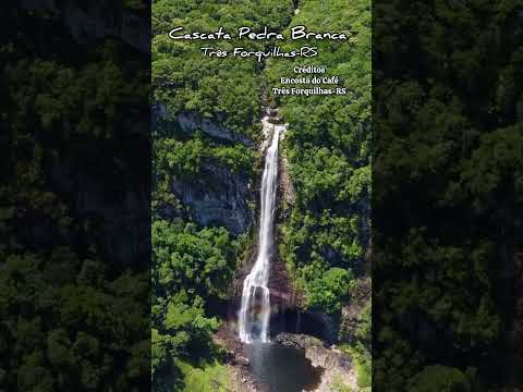 CASCATA PEDRA BRANCO em Três Forquilhas-RS #cascatapedrabranca #litoralnortegaucho #br101 #shorts