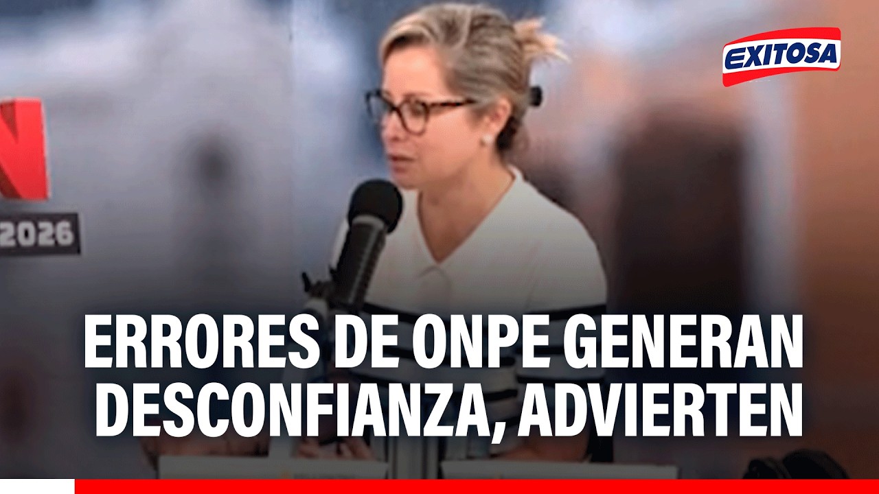 🔴🔵 Mabel Huertas advierte que errores de la ONPE aumentan desconfianza
