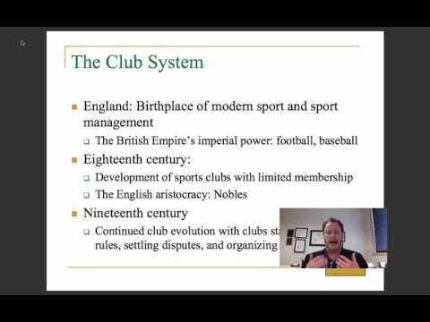 KINE 2314  - Fall 2016: Chapter One Lecture - History of Sport Management thumbnail