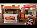 Italiener Backt Pizza Sandwiches Auf Selbstgebautem Anhänger Street Food Berlin Germany