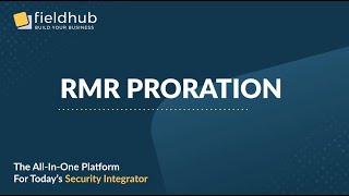 2023 02 18 Example of RMR Proration in FieldHub V2