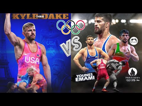 Kyle Dake DOMINATES Younes Emami at Paris 2024 Olympics!