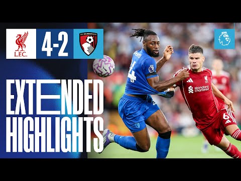 Semenyo nets STUNNER in Premier League opener | Liverpool 4-2 AFC Bournemouth