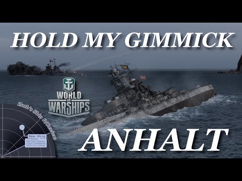 Win an Anhalt! - Secondary BB w/Gimmick Review Tier 8 German World of Warships
