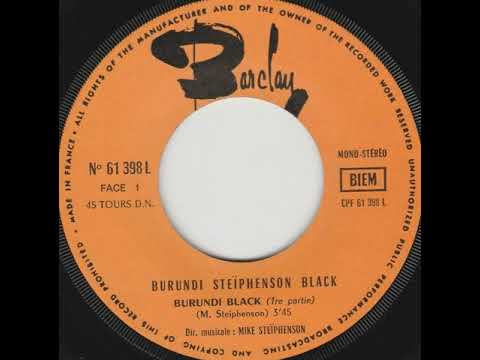 Burundi Steïphenson Black "Burundi black" (1ère partie) 1971 Barclay