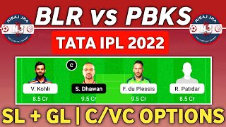 BLR vs PBKS Dream11 Team, Banglore vs Punjab, BLR vs PBKS, BLR vs PBKS Dream11 Team,IPL 2022.