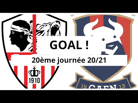 AC Ajaccio - Caen [(1)-0] GOAL 7' (Bevic Moussiti Oko) 20ème journée 2020/21