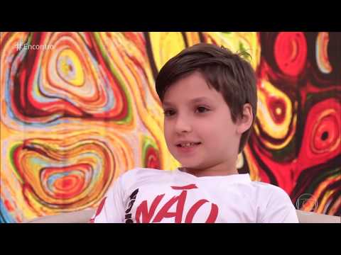 Encontro com Fátima Bernardes 25/12/2018 - Paulo, com 9 anos, começou um projeto de conscientização