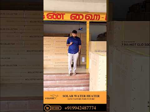 V-Guard solar water heater short installation video 8 — Arun Hitech Coimbatore Tamil Nadu