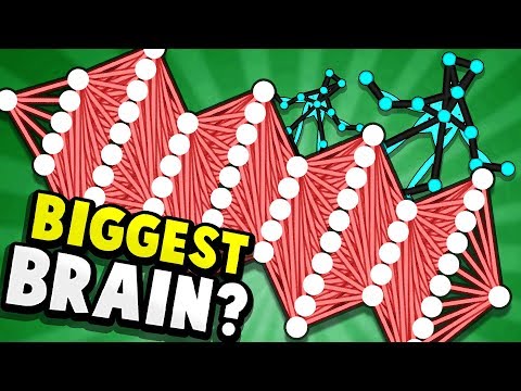 BIGGEST BRAIN EVER & WALKING HUMAN - Neural Network MAXED - Evolution Simulator (Evolution Gameplay) - YouTube