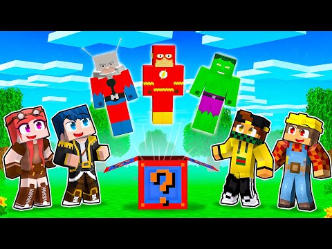 APRO I LUCKY BLOCK DEI SUPEREROI CON I MIEI AMICI! - MINECRAFT