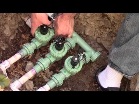 How to install Orbit Automatic Sprinkler Valve System - Grass Lawn