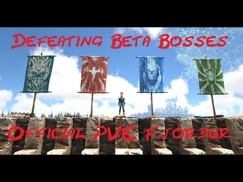 Ark Official PVE: Defeating every Beta boss Fjordur and getting Fenrir