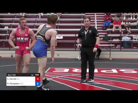 97 Kg Rr Rnd 2 - Christian Carroll, Indiana Vs Robert Plympton, Oregon Accc