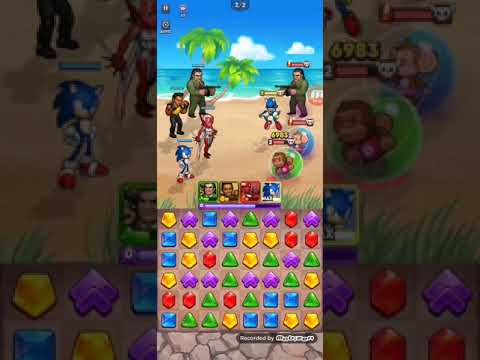 Sega Heroes Gameplay New Update Finishing Zone 19 And playing Zone 20 Campaign