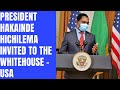 PRESIDENT OF ZAMBIA H E HAKAINDE HICHILEMA GRACES THE WHITEHOUSE