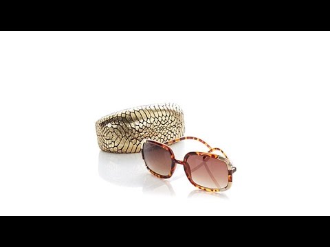 Joan Boyce Oversized Square Frame Sunglasses