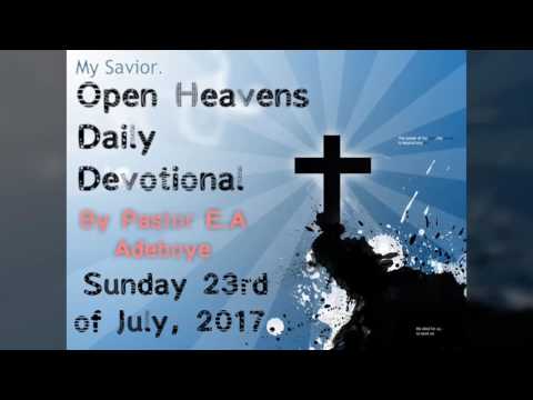 DANGERS OF FINANCIAL STORMS - OPEN HEAVENS SUNDAY 23nd of JULY 2017