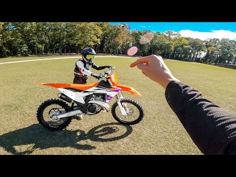 His First Ever BRAND NEW Dirt Bike!