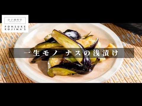 【一生モノ】漬け込み15分で完成！ナスの浅漬け 【日本イチ丁寧なレシピ動画】塩1/砂糖2/味の素シリーズ