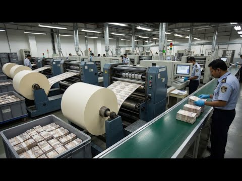 Inside the Money Factory: How Raw Paper Turns Into Real Banknotes (Full Process)