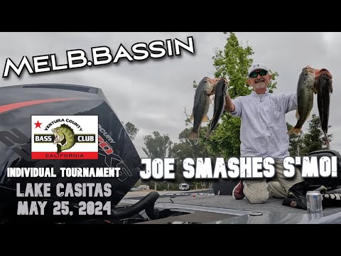 Thumbnail for LAKE CASITAS BASS FISHING - JOE SMASHES S'MO! by let i