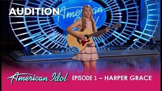 Harper Grace: The VIRAL Worst National Anthem Girl - Wants a Second Chance | American Idol 2018