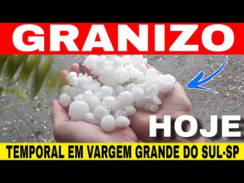 🚨TEMPORAL DE GRANIZO em VARGEM GRANDE DO SUL-SP nesta sexta-feira 31/10/25 -VEJA 