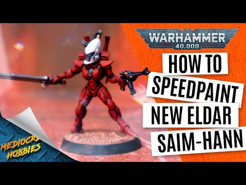 How to Speed Paint Eldar Saim-Hann Storm Guardian for Warhammer 40k (Craftworlds Series Part 3!)