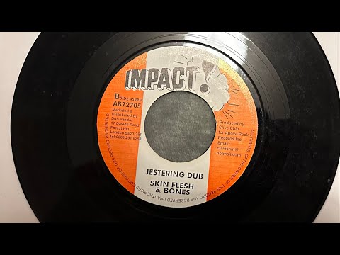 Jestering Dub B-side by Skin Flesh And Bones #records 7” Vinyl Record Playing #reggae