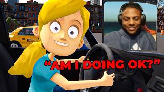 I HAVE TO TEACH MY SISTER HOW TO DRIVE USING MY MIC..