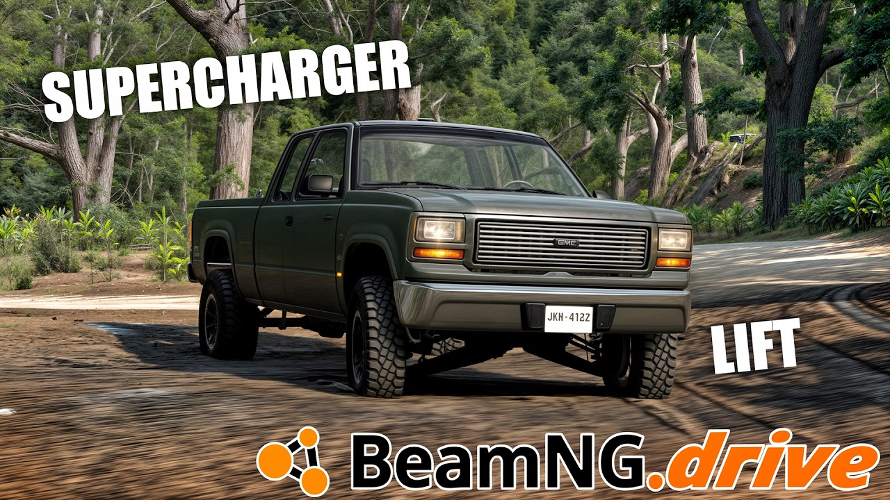 SUPERCHARGER + LIFT na PICKUP do tio - BeamNG RLS #3
