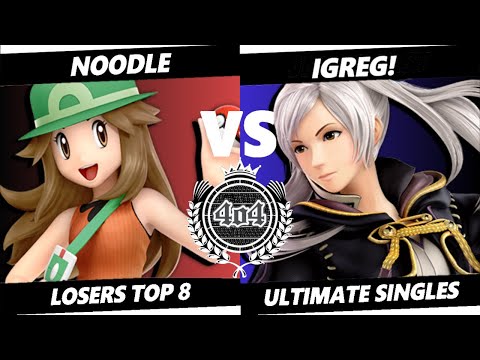 4o4 Smash Night 32 - noodle (Pokémon Trainer) vs iGreg! (Robin) - Losers Top 8
