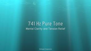 741Hz Pure Tone - Mental Clarity and Tension Relief - 1 Hour